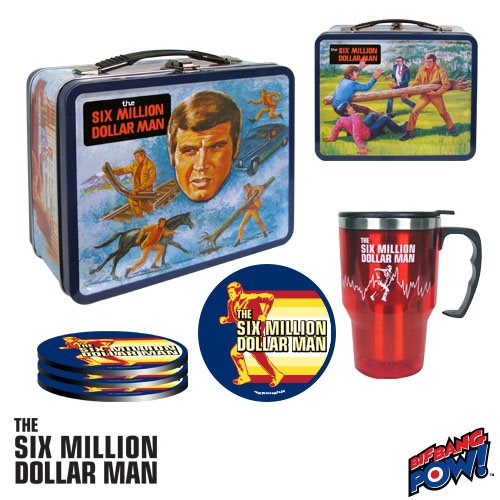 Six Million Dollar Man Retro Tin Tote Gift Set  - Convention Exclusive